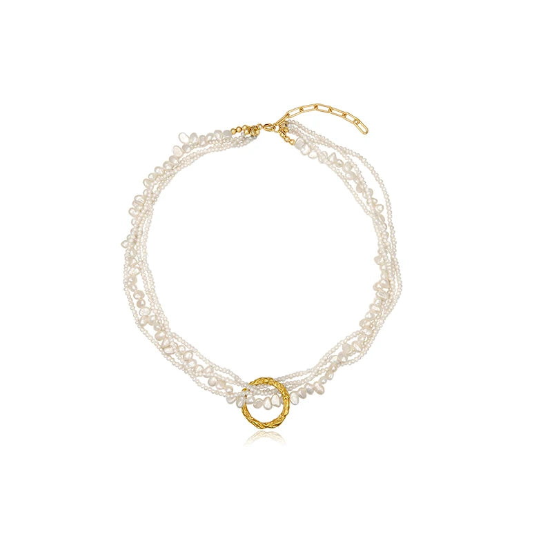 Natural Pearl Layered Necklace