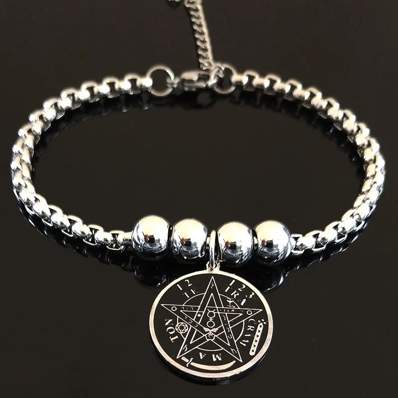 Tetragrammaton Stainless Steel Cuff