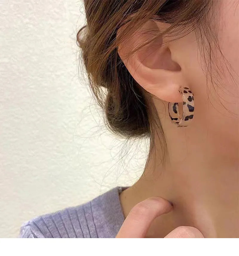 Acrylic Hoop Earrings