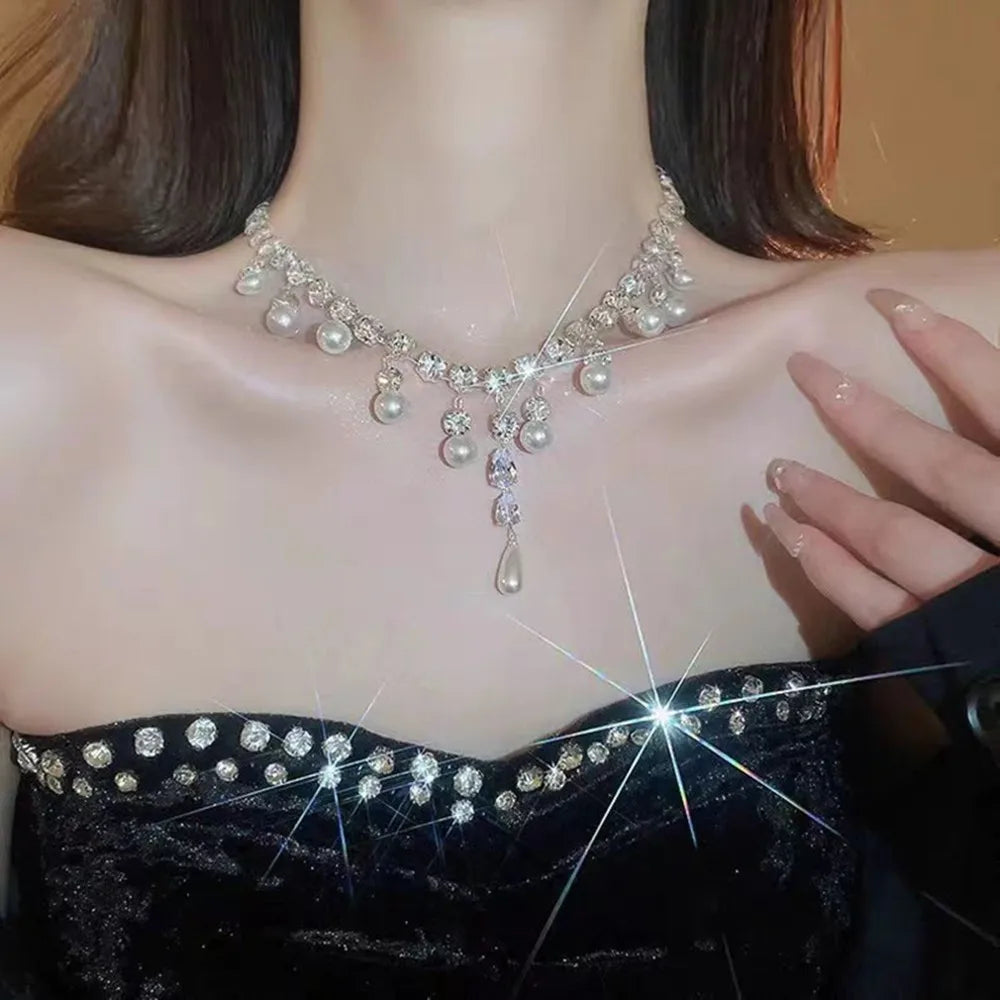 New Pearl Fringe Necklace