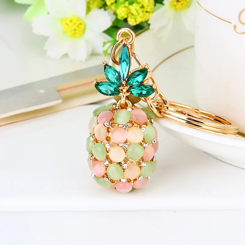 Rhinestone Alloy Key Rings