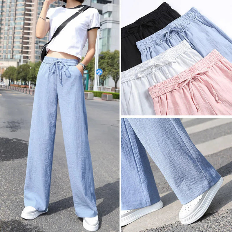 Silk Wide Leg Pants