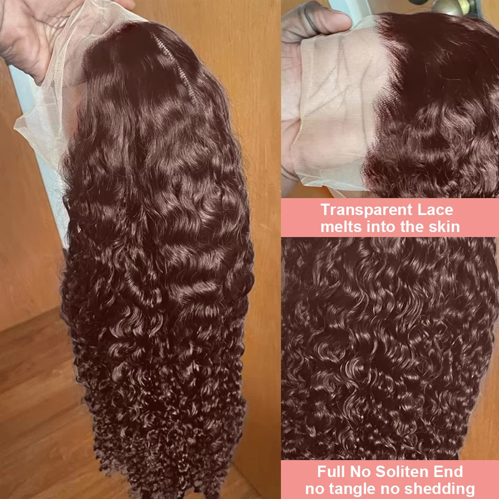 Brown Curly Human Hair
