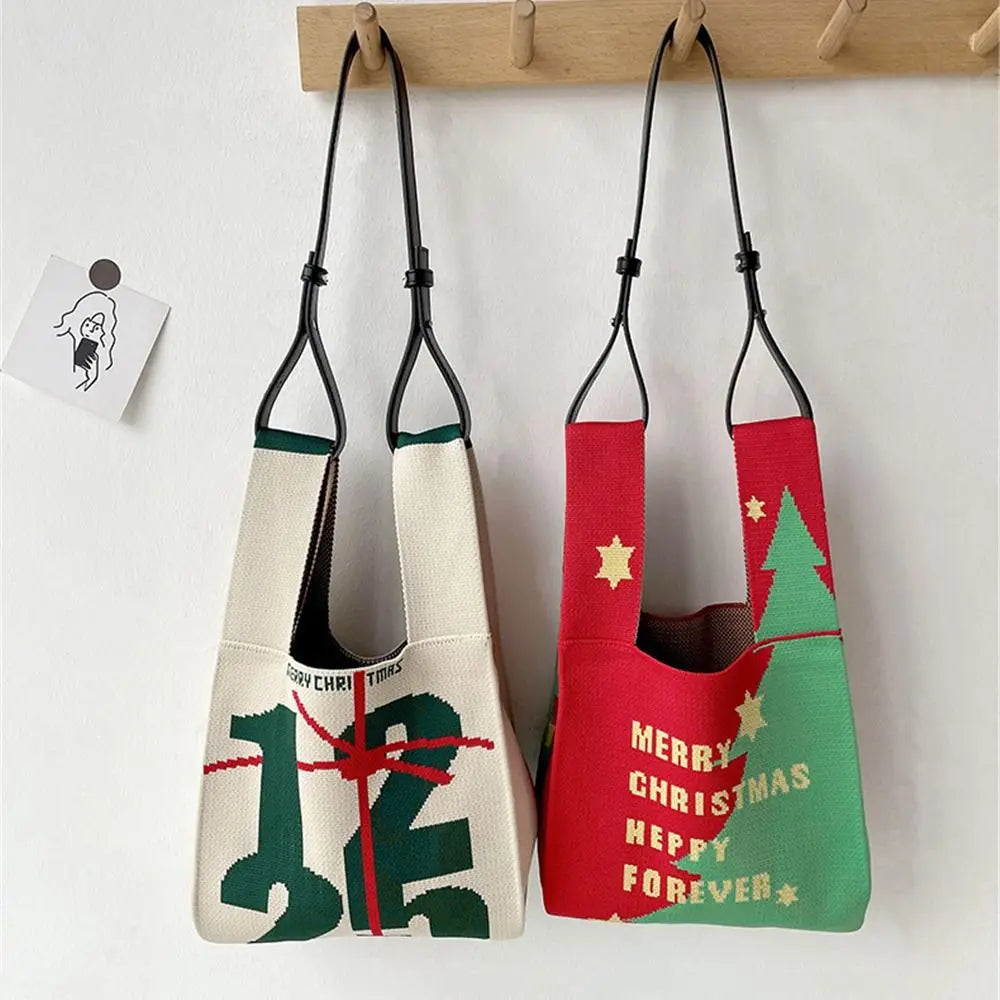 Christmas Handmade Knit Handbags