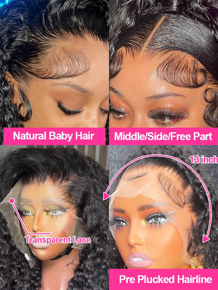 Deep Wave Frontal Wig