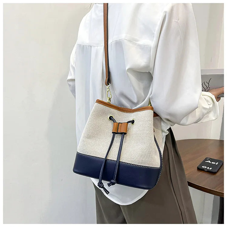 Canvas Bucket Bag