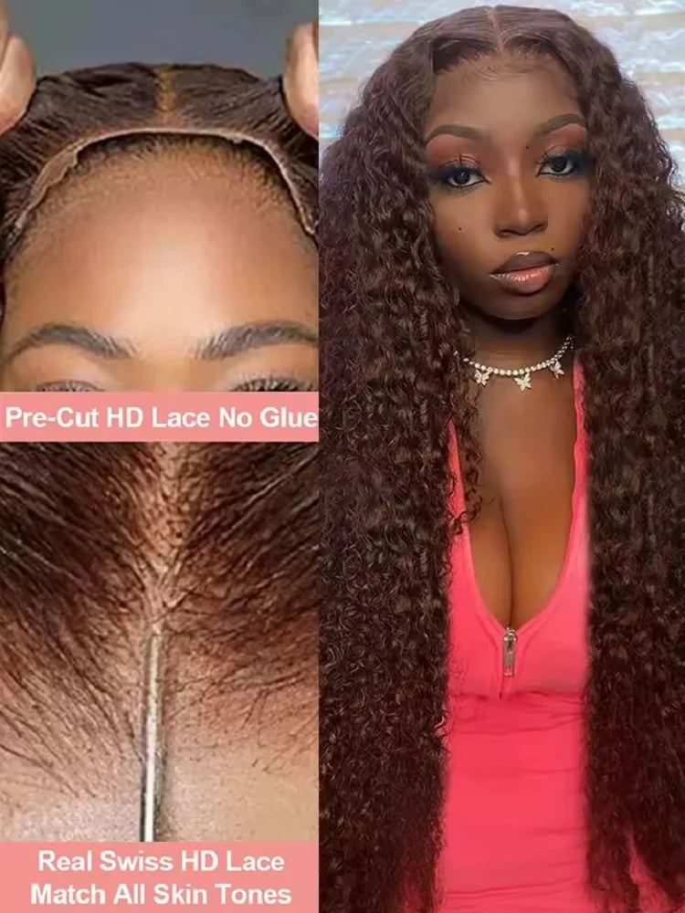 Chocolate Brown Lace Front Wigs 1