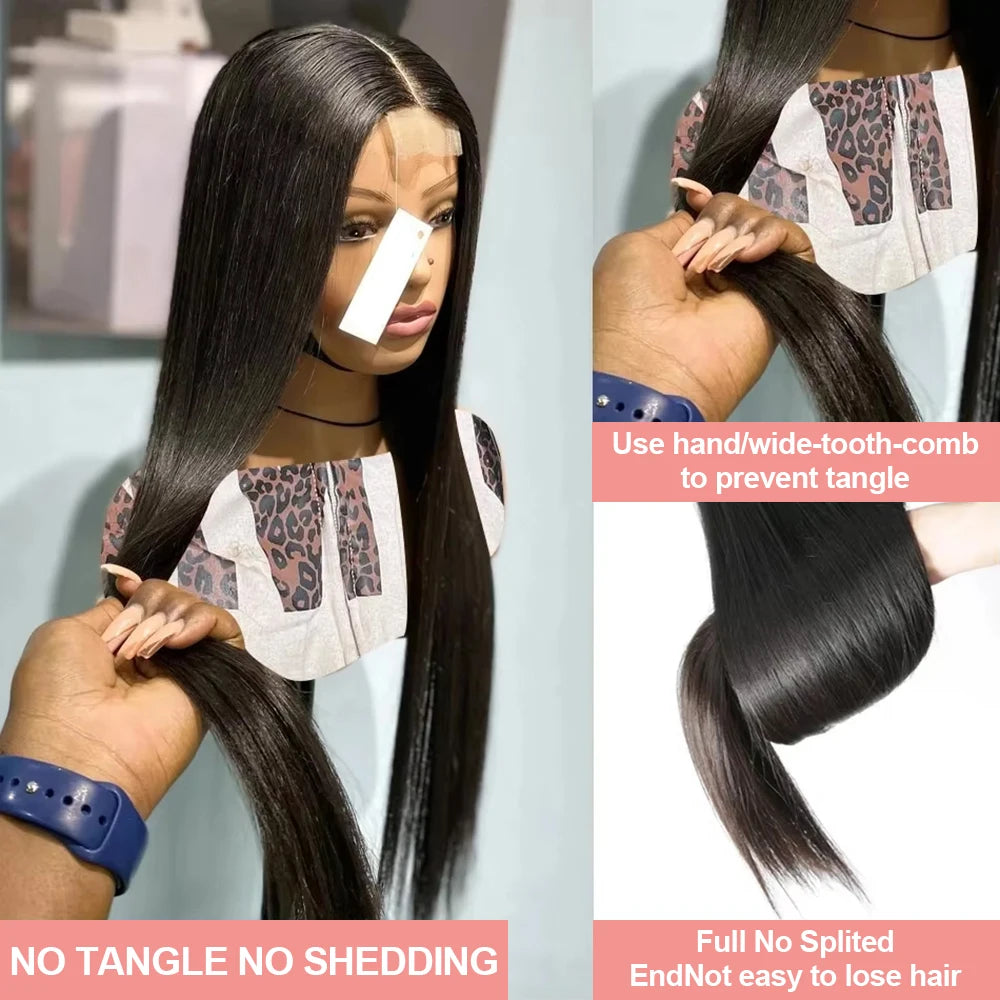 HD 13x6 Bone Straight Lace Front Human Hair Wig