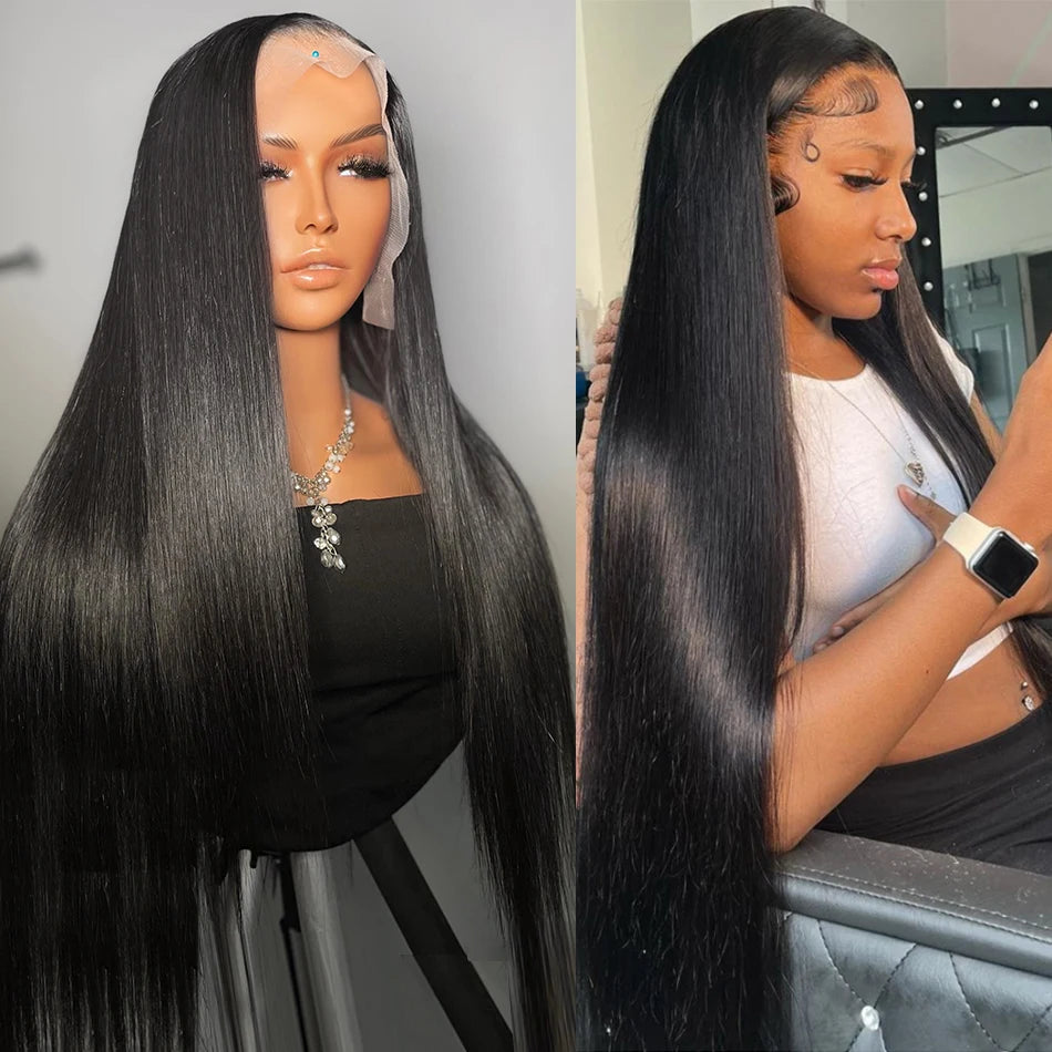 Bone Straight Lace Front Wigs