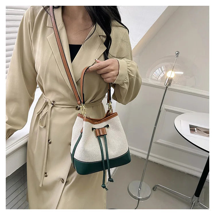 Canvas Bucket Bag