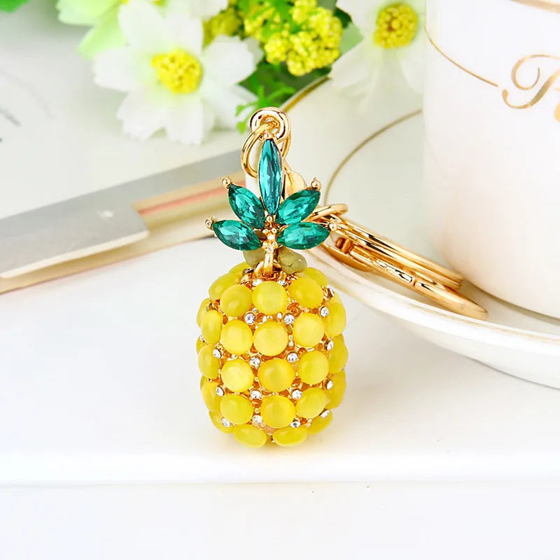 Rhinestone Alloy Key Rings