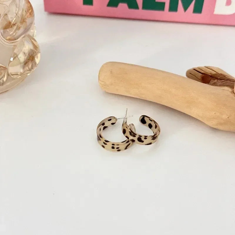 Acrylic Hoop Earrings
