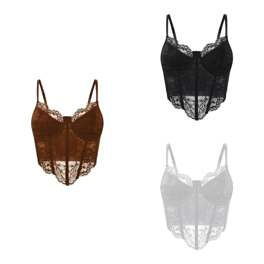 Elegant Hollow Lace Tops