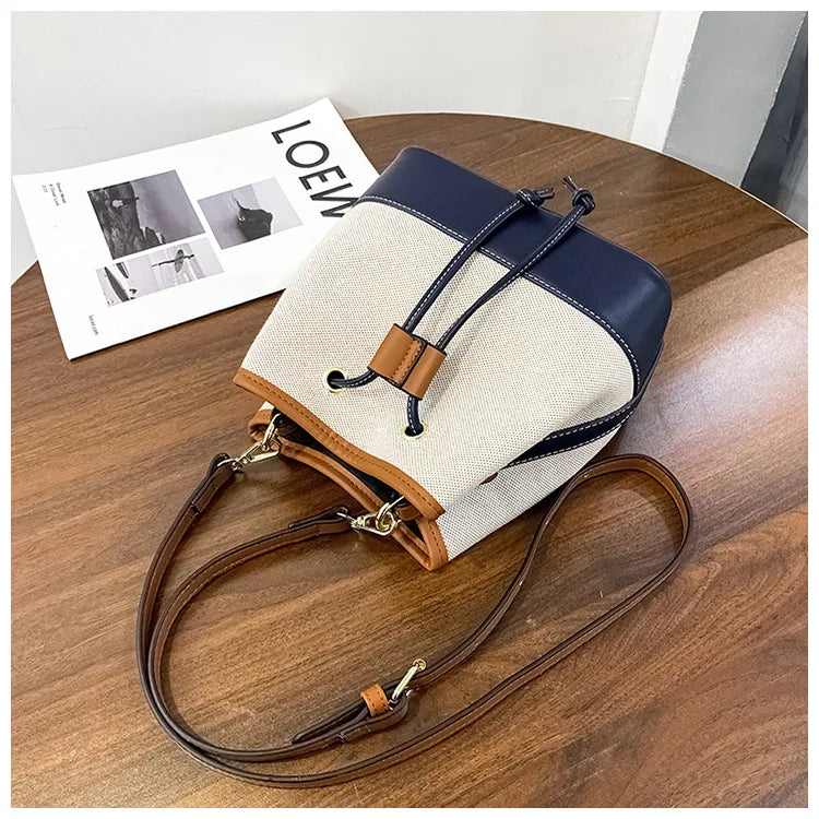 Canvas Bucket Bag