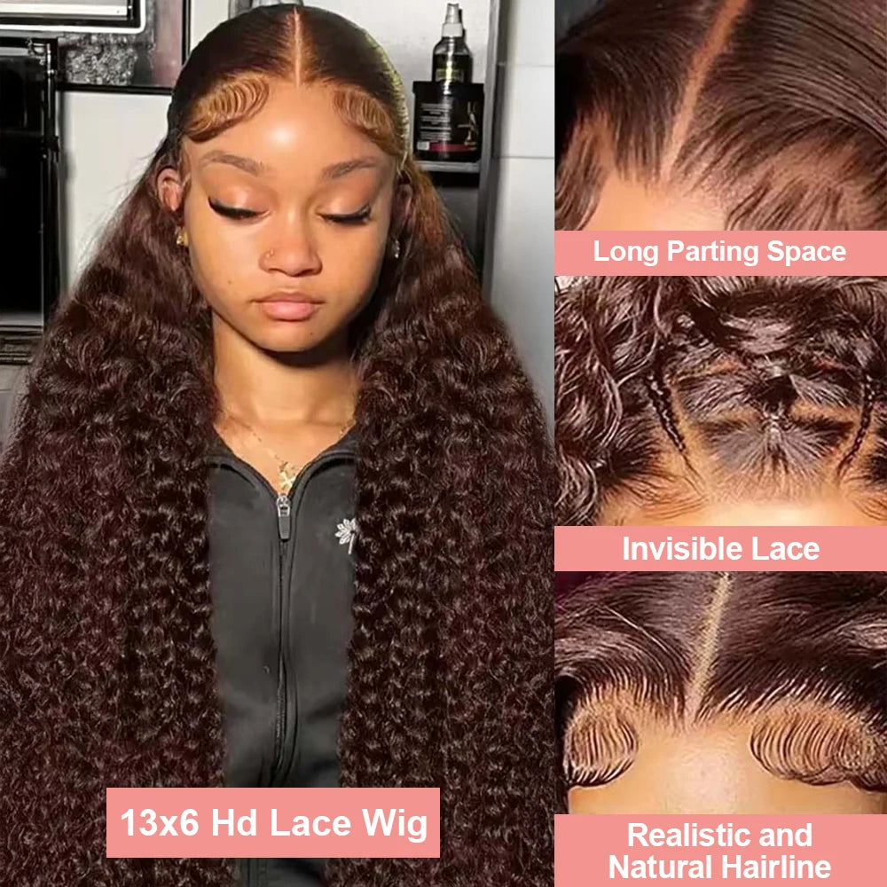 Brown Curly Human Hair