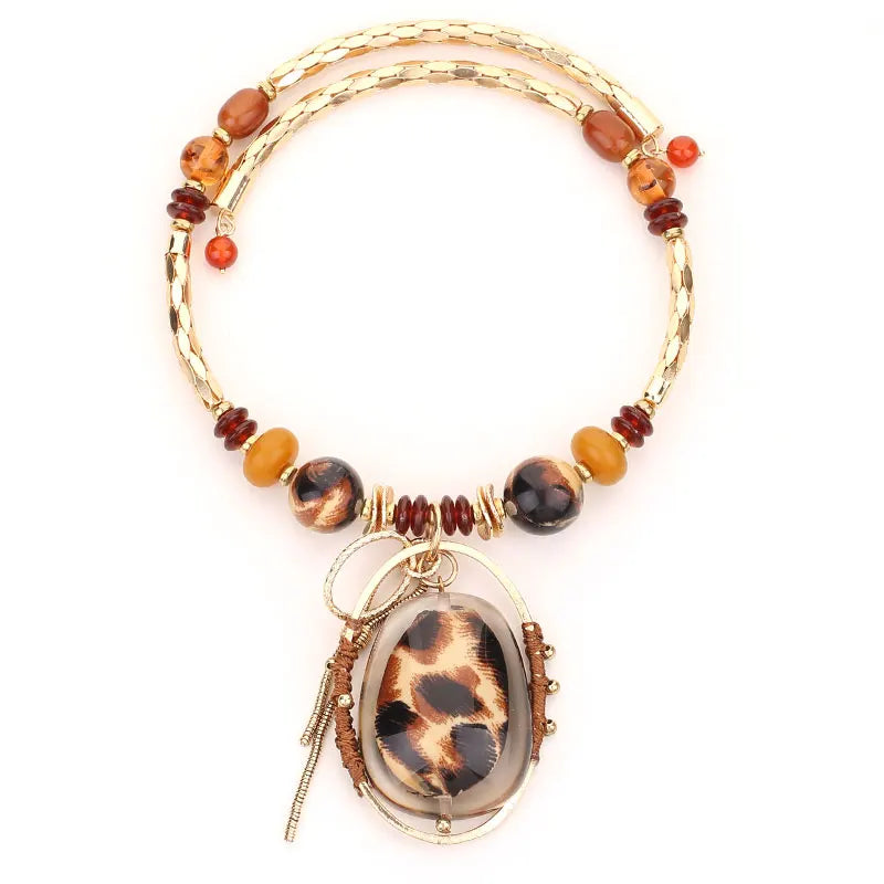 Retro Beads Collar Necklace