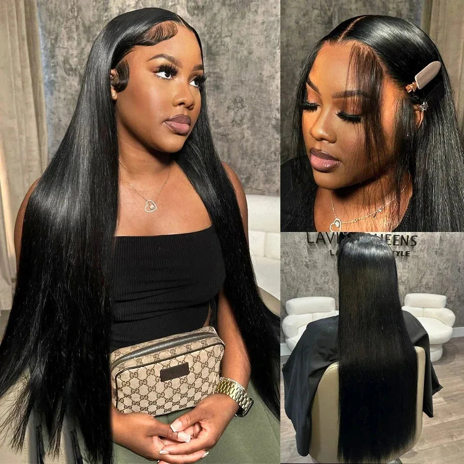 HD 13x6 Bone Straight Lace Front Human Hair Wig
