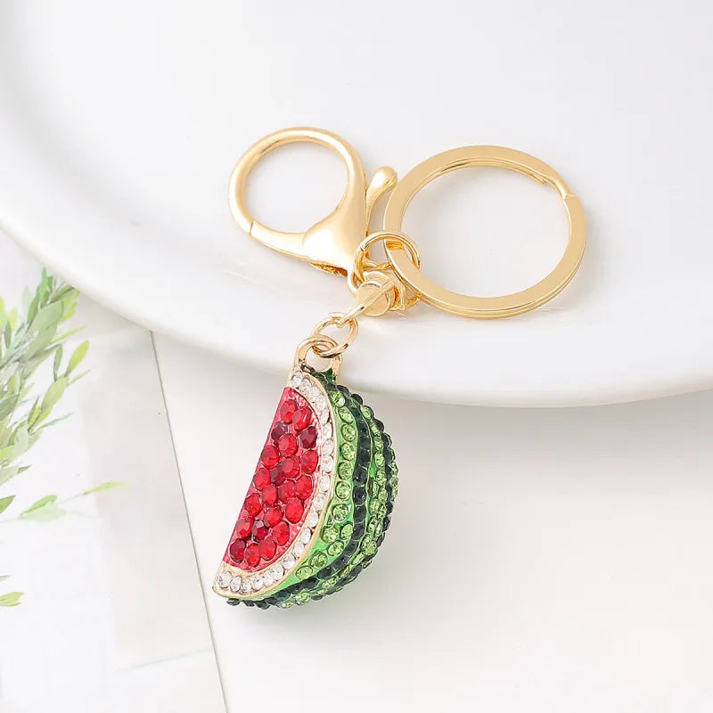 Rhinestone Alloy Key Rings
