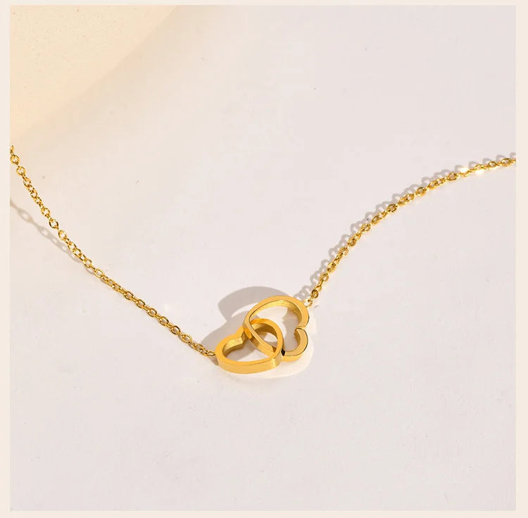 Intertwined Heart Necklace