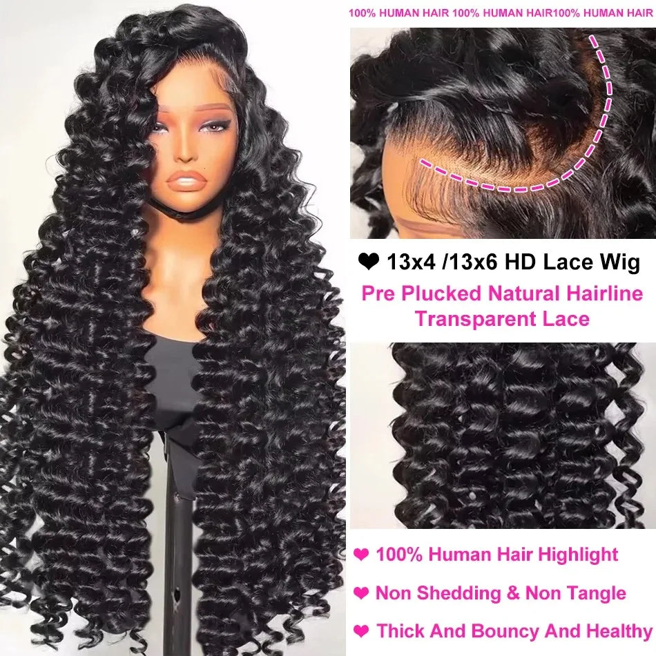 Water Wave Lace Frontal Wigs