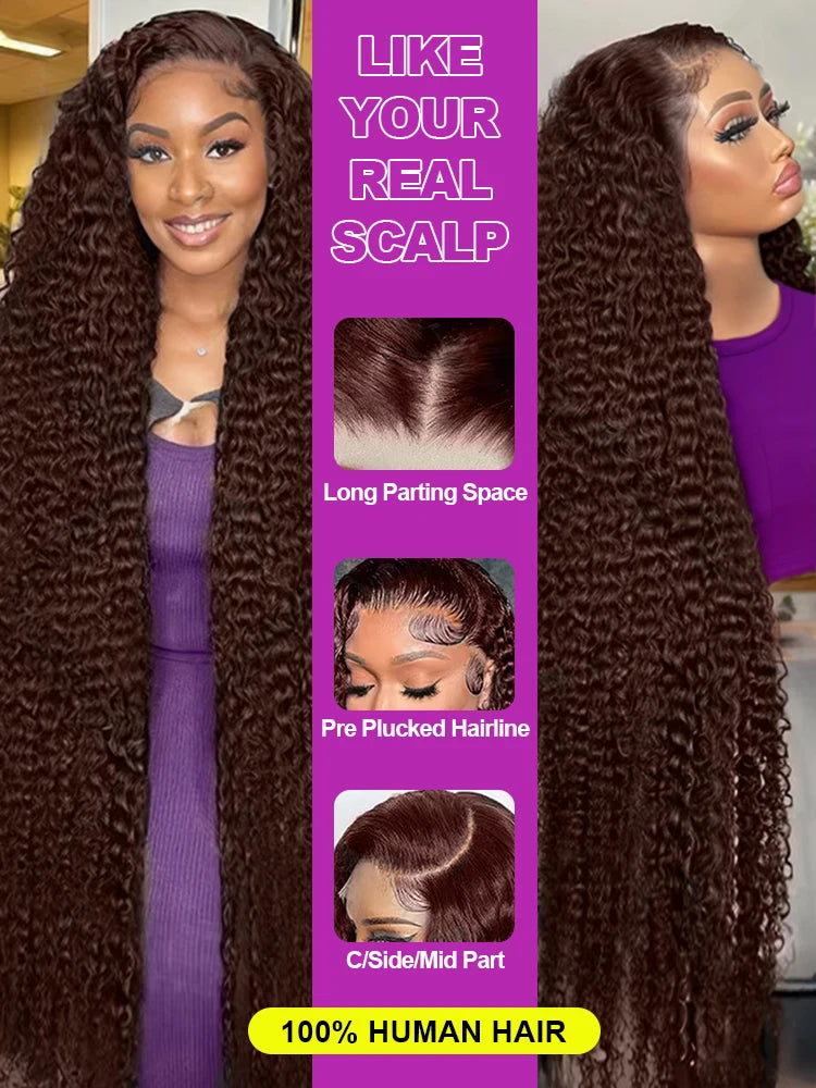 Deep Wave Lace Front Human Hair Wig