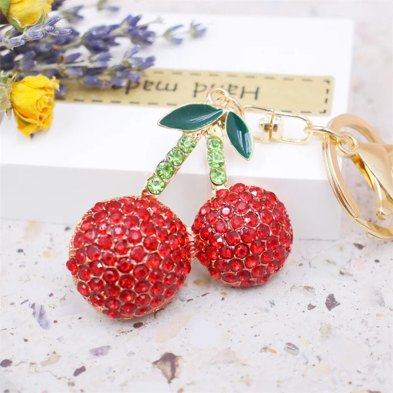 Rhinestone Alloy Key Rings