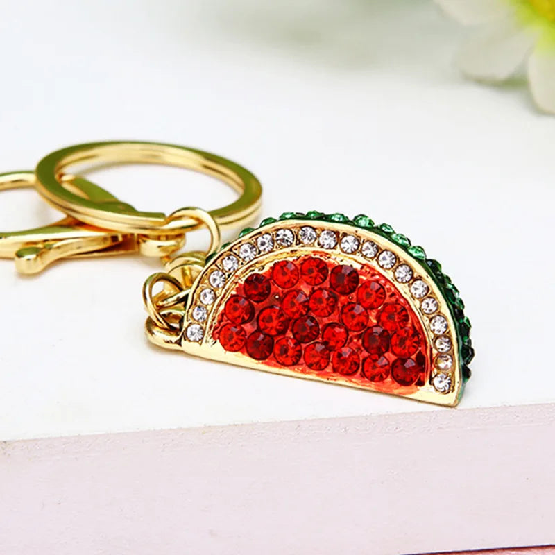 Rhinestone Alloy Key Rings
