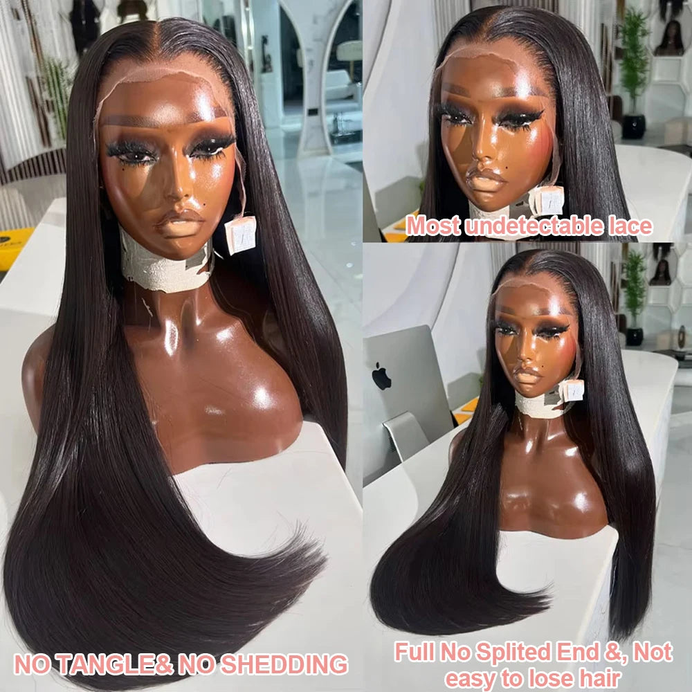 HD 13x6 Bone Straight Lace Front Human Hair Wig