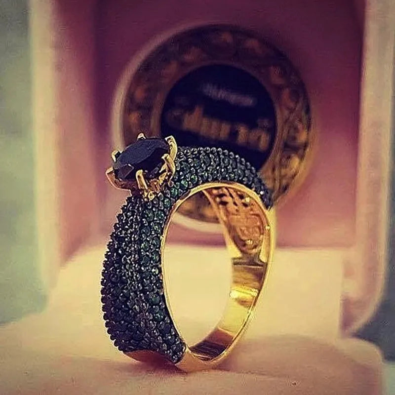 Black Stone Rings