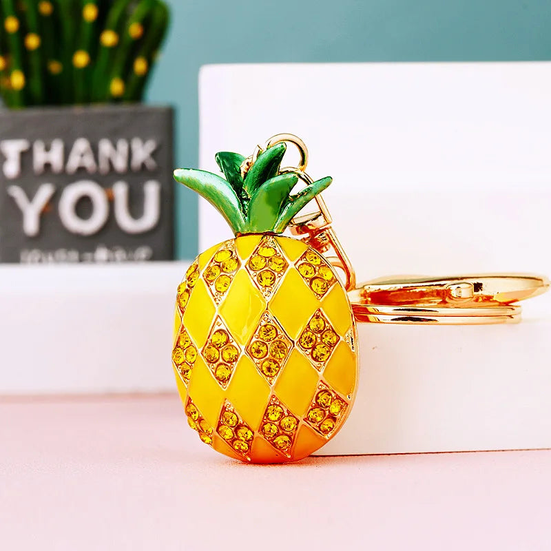 Rhinestone Alloy Key Rings