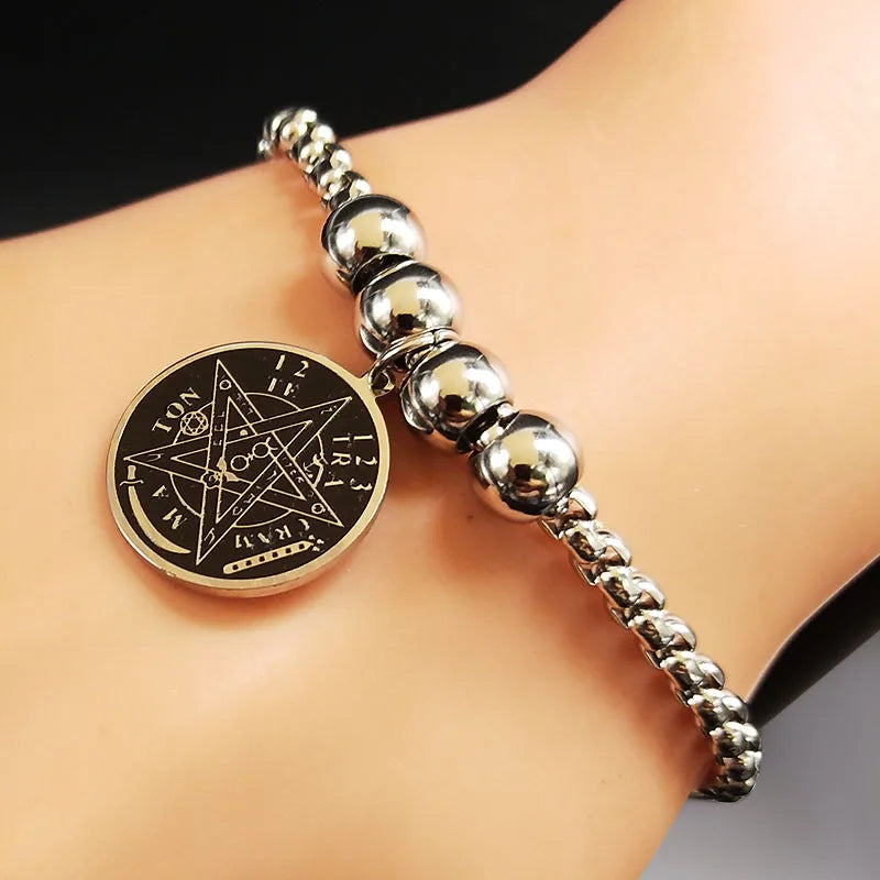 Tetragrammaton Stainless Steel Cuff