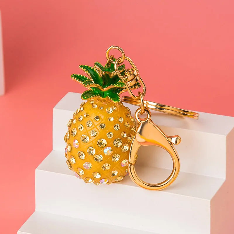 Rhinestone Alloy Key Rings