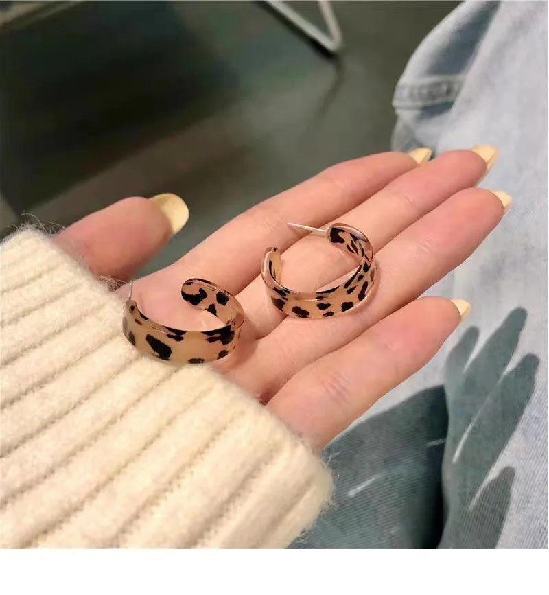 Acrylic Hoop Earrings