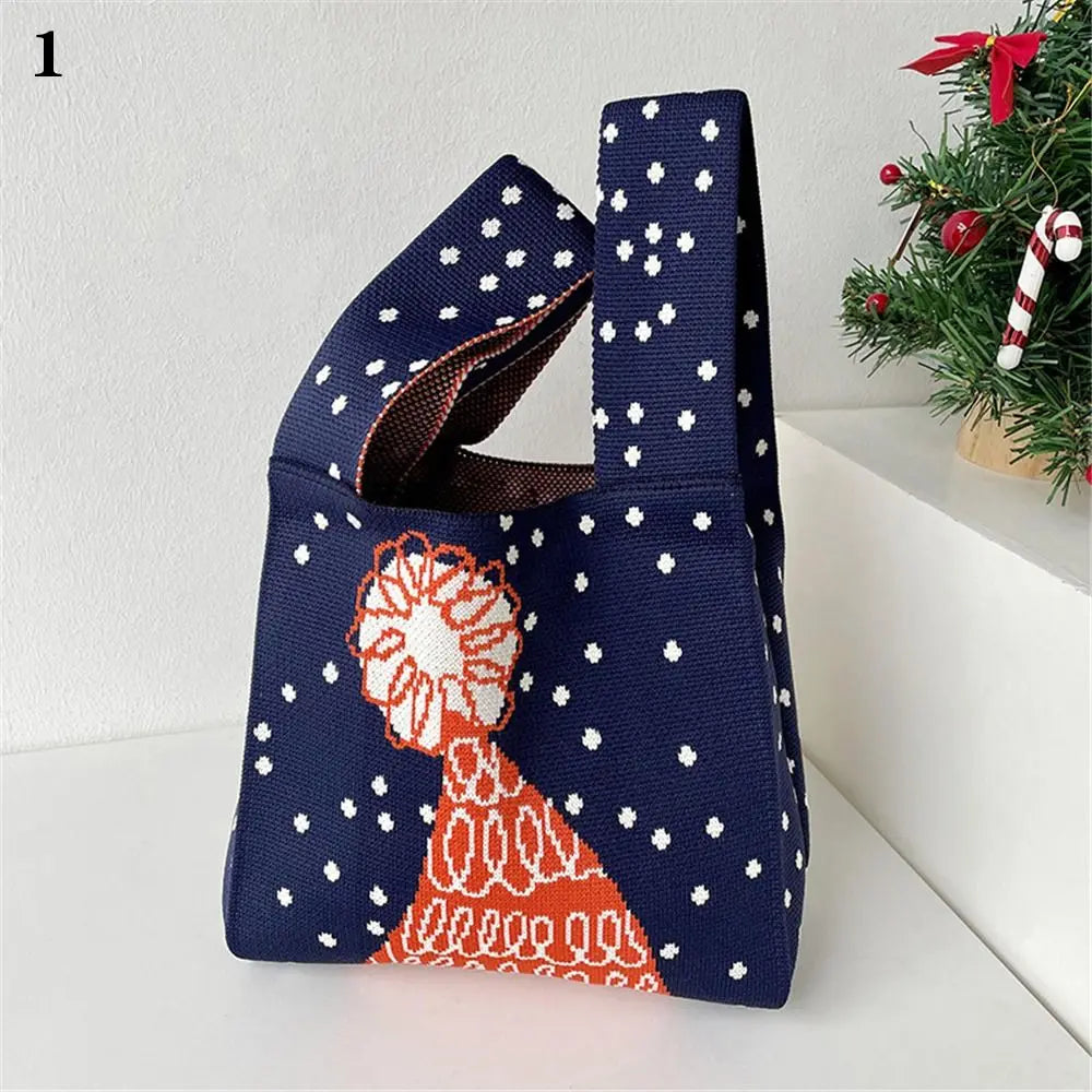 Christmas Handmade Knit Handbags