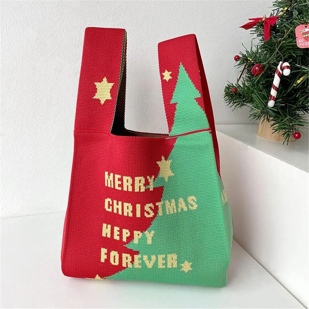 Christmas Handmade Knit Handbags