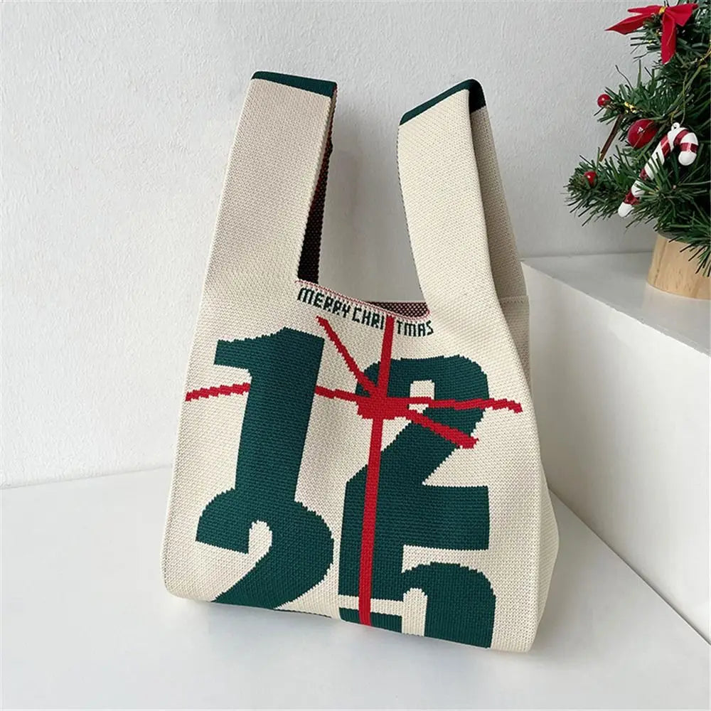 Christmas Handmade Knit Handbags