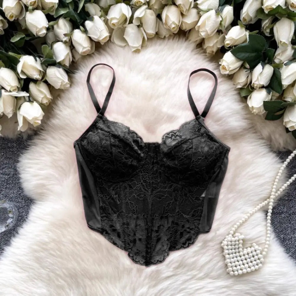 Elegant Hollow Lace Tops