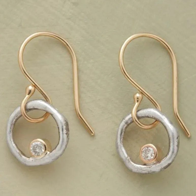 Round Dangle Earrings