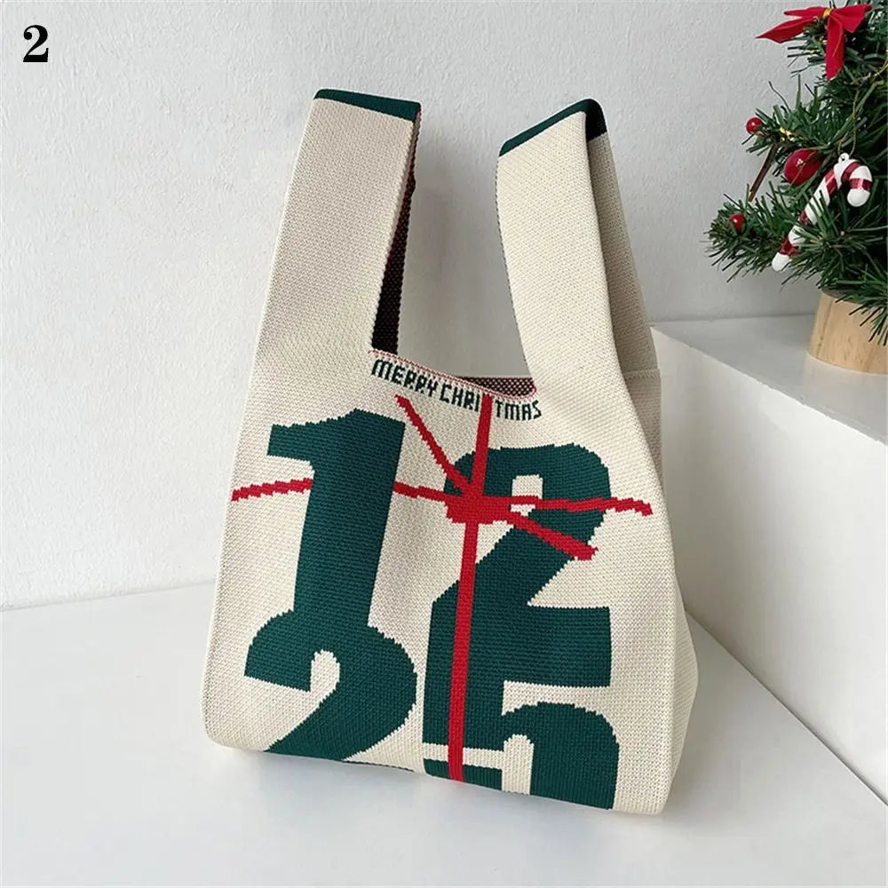 Christmas Handmade Knit Handbags