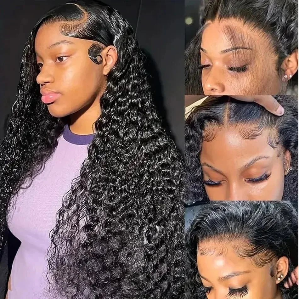 250 Density Deep Wave Lace Front Wig