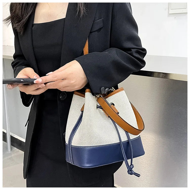 Canvas Bucket Bag