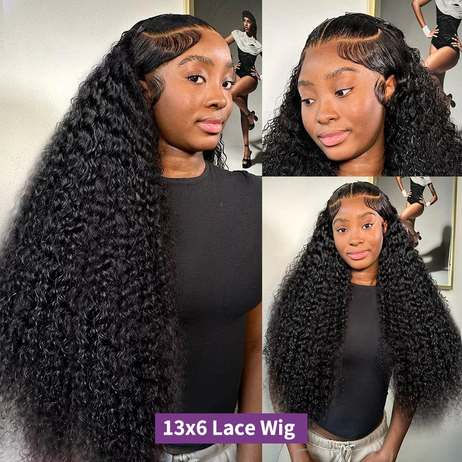 40 Inch Deep Wave Wigs Human Hair