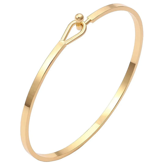 Thin Cuff Bangle Hook Bracelet
