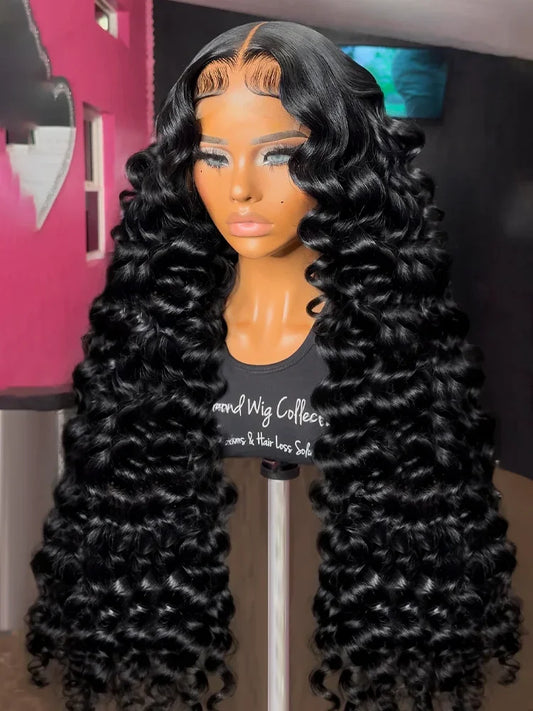 100% Human Hair HD Transparent Loose Deep Wave