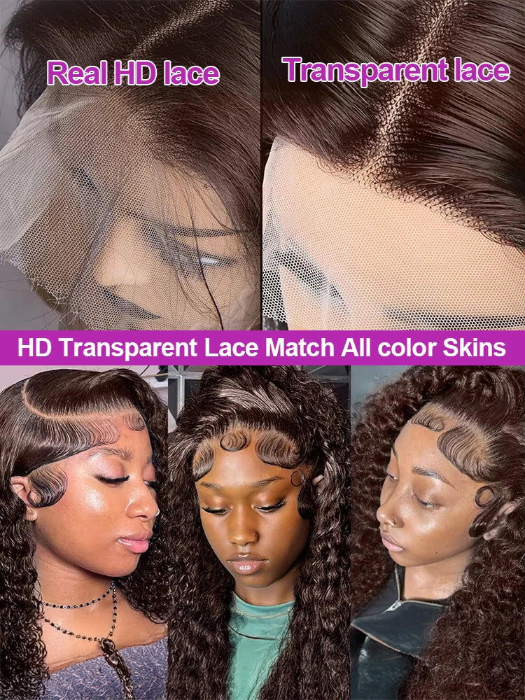 Deep Wave Lace Front Human Hair Wig