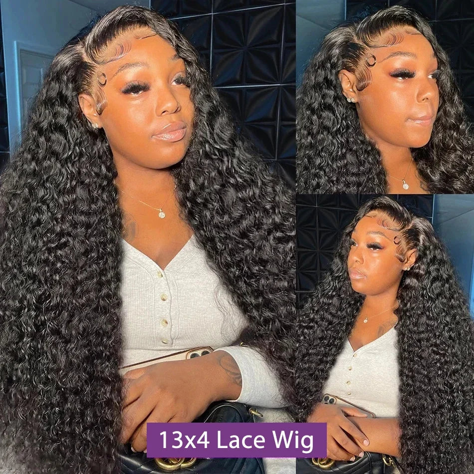 40 Inch Deep Wave Wigs Human Hair