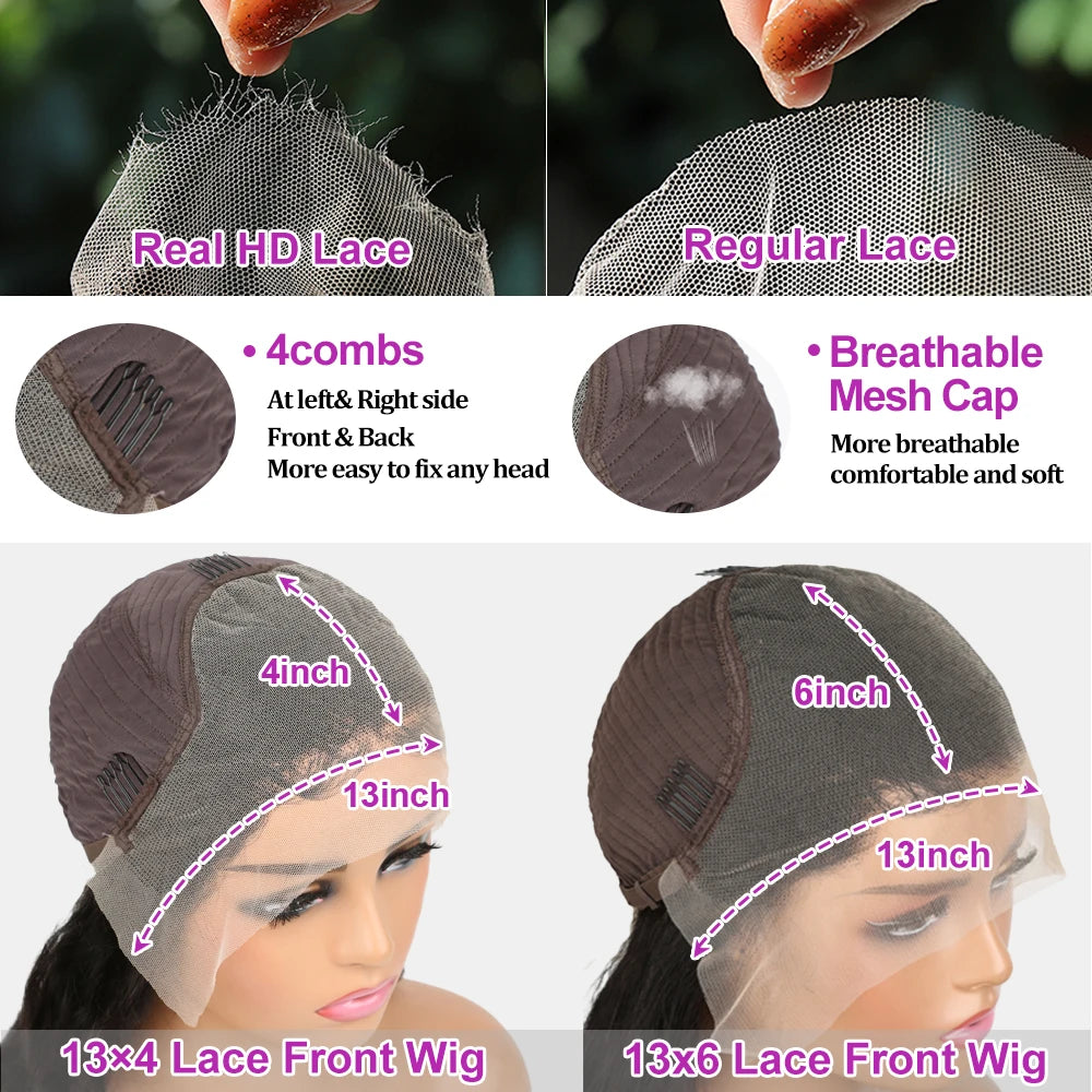 Transparent Human Hair Wig