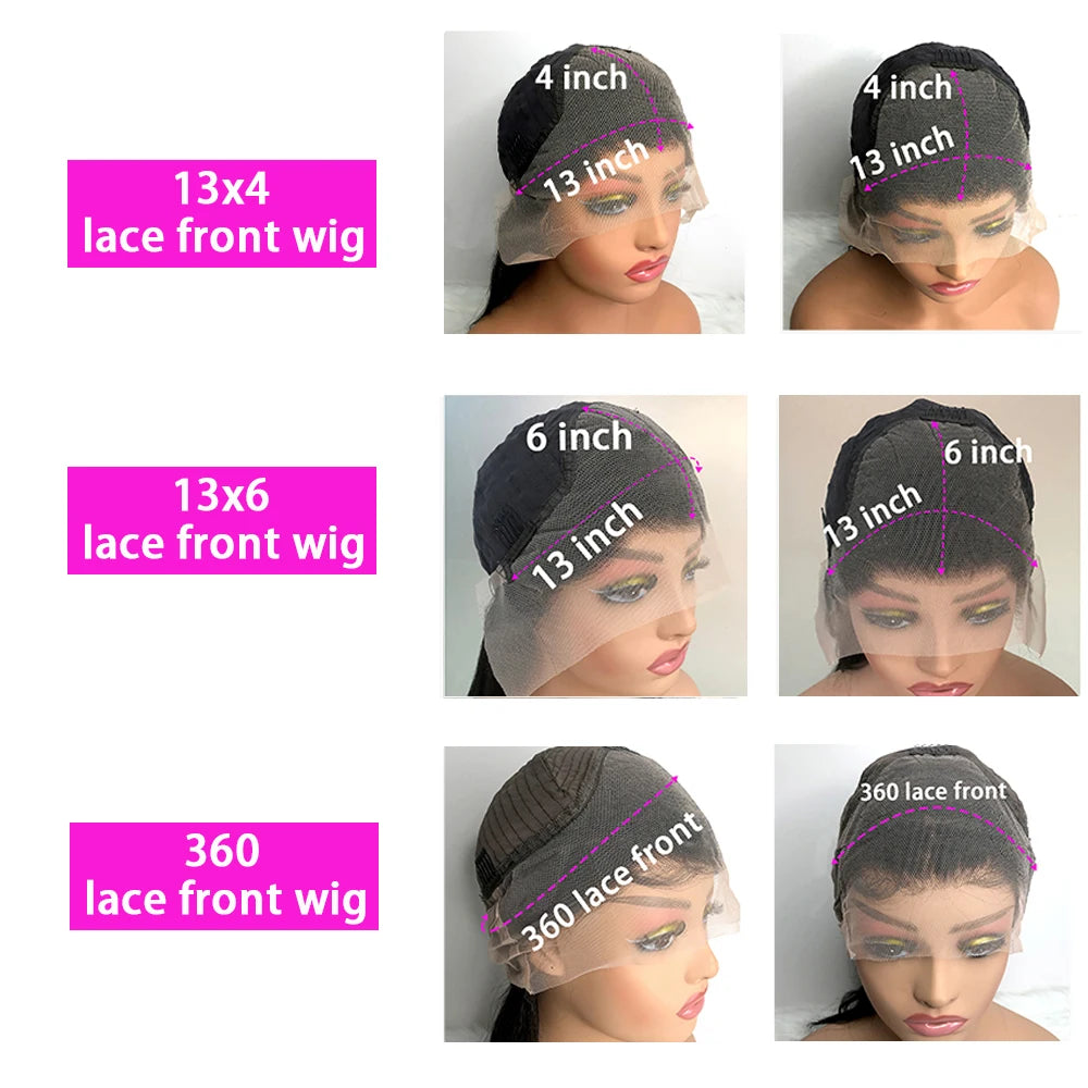 40 Inch Deep Wave Wigs Human Hair