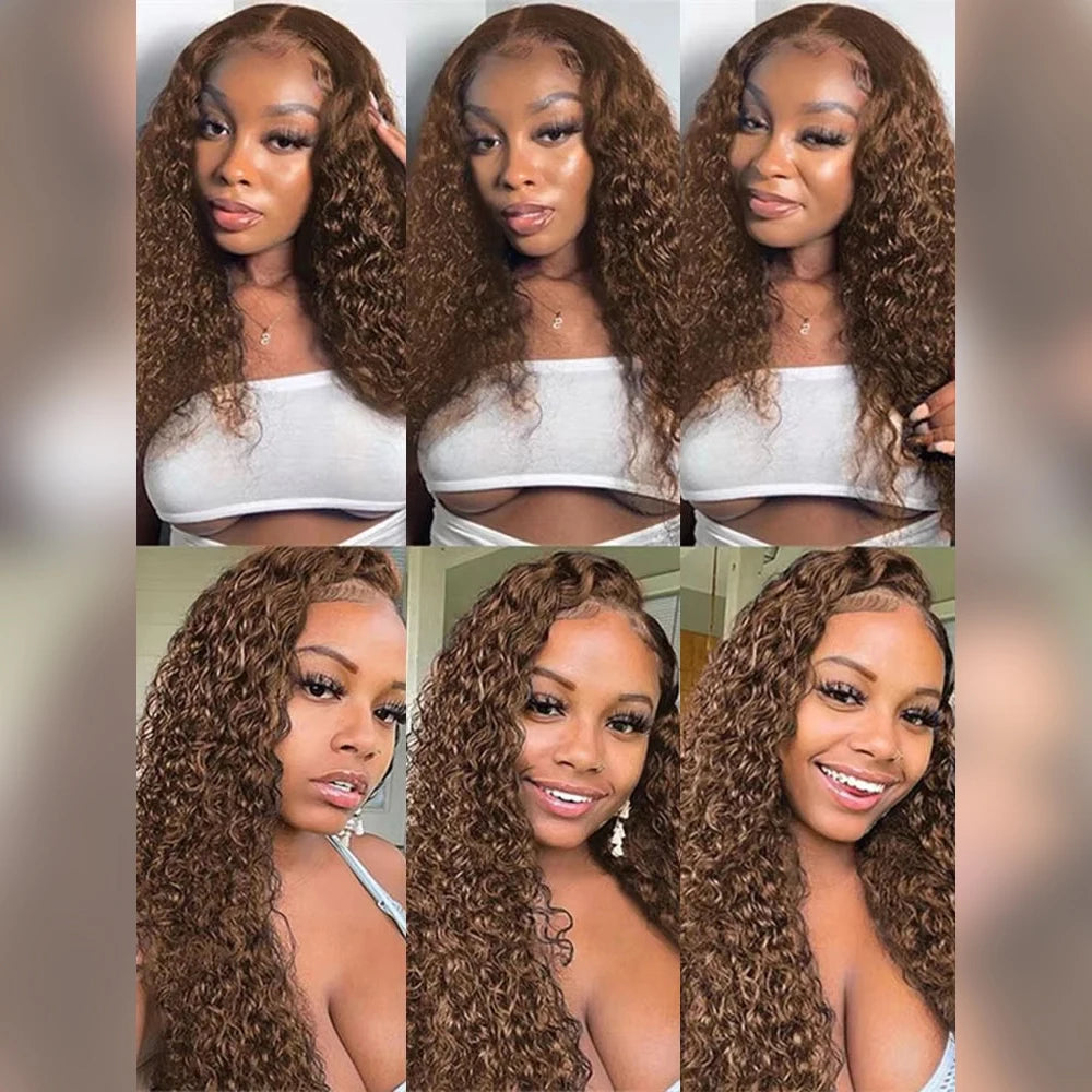 Brown Curly Human Hair