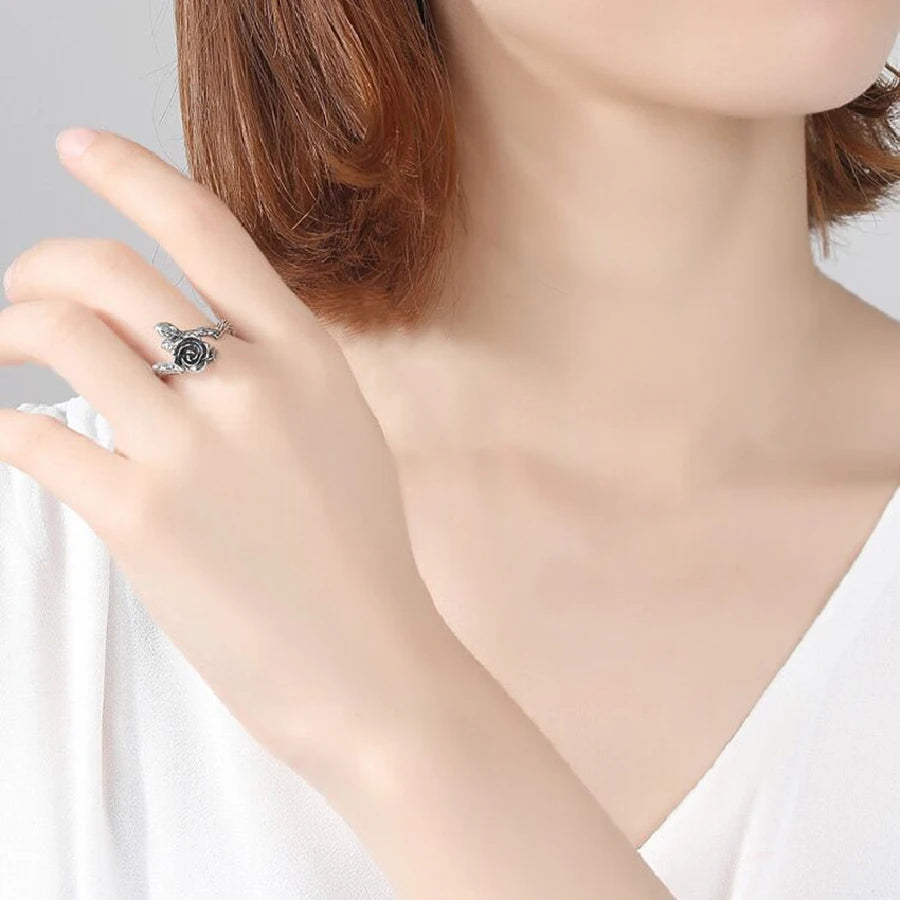 Vintage Rose Flower Rings